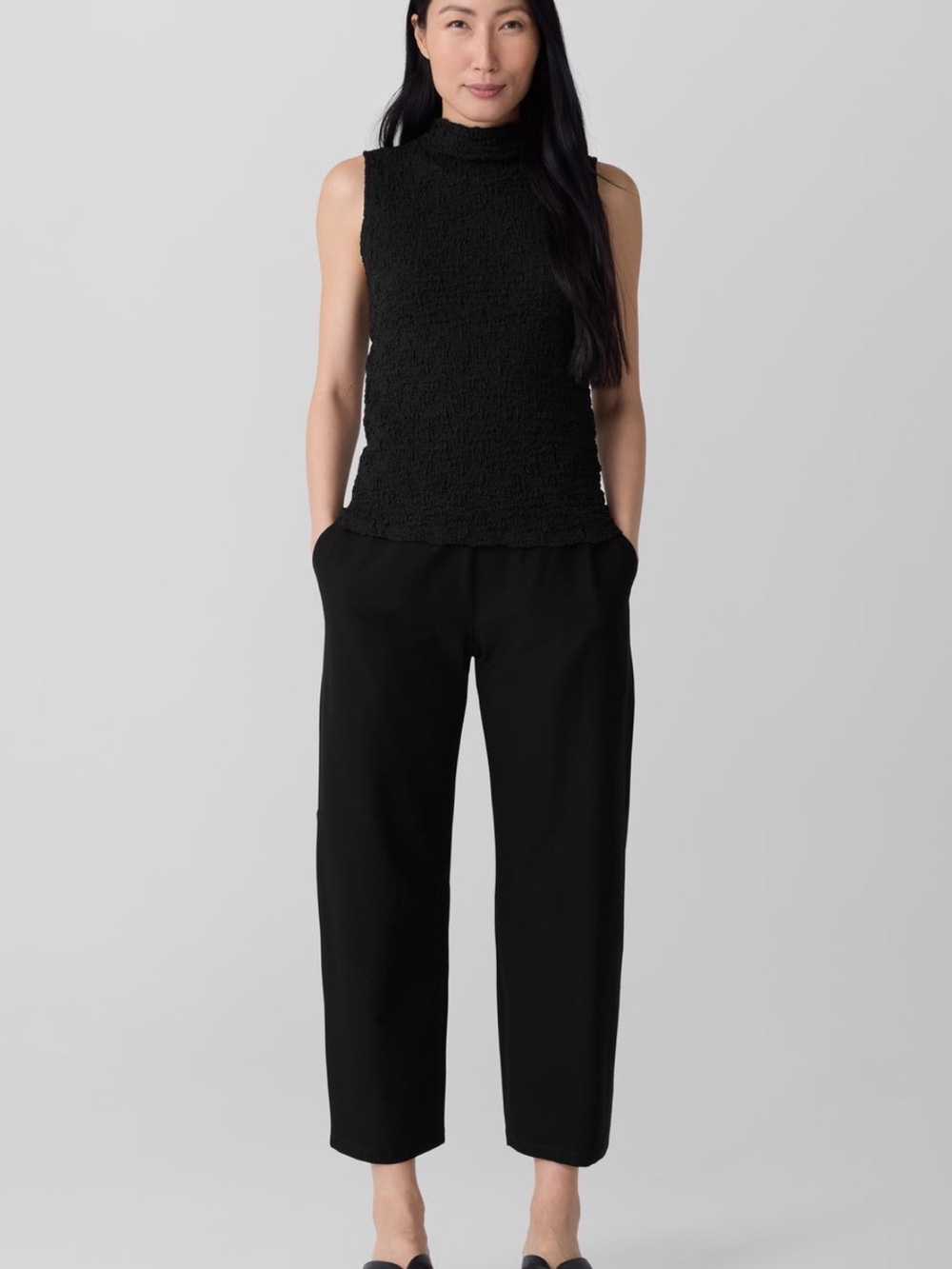 Eileen Fisher ankle barrel -Leg Pants